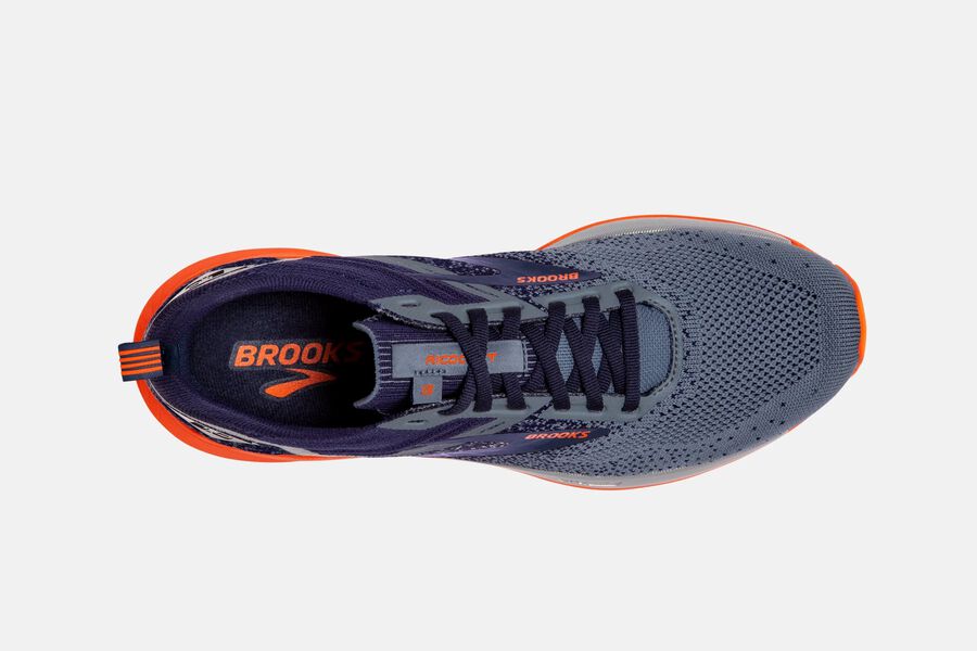 Brooks Running Shoes Mens Grey/Orange - Ricochet 3 Road - 2305-DNVFE